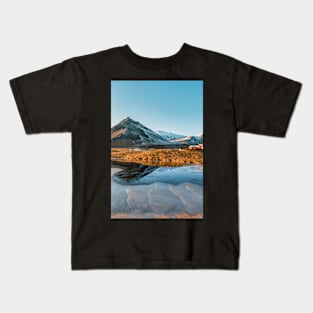 Winter landscape in Iceland Kids T-Shirt